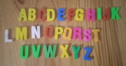 KOLOROWE LITERKI Z MAGNESAMI - CAŁY ALFABET