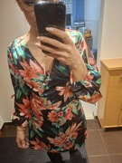 NOWA Sukienka Mini GUESS - Kwiatowy Print, Długi Rękaw