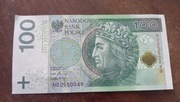 Zestaw 2 banknotów 100 zł – H00550049 i H00550050 – rzadkie numery 
