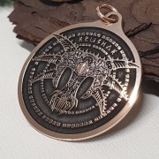 Gothic 1 naszyjnik z brązu maska Śniącego koło