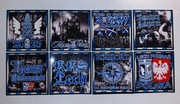 Zestaw vlepki 8x8, Lech Poznań, Tifo, 40 sztuk + gratisy