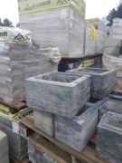 Pustaki ogrodzeniowe Styrobud 36x36 50x20x20 Ogrodzenie frontowe daszki 