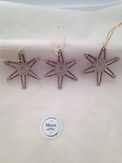 Gwiazdki zawieszki ozdoba świąteczna