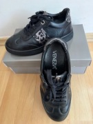 Buty damskie sneakersy 37 Venezia czarne ze srebrnym skóra naturalna