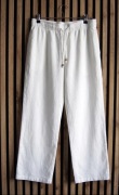 Spodnie Lniane Esmara biale smietankowe len wiskoza