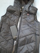 Nowa pikowana kamizelka męska Podgrzewana od usb + powerbank