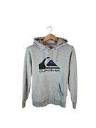 Bluza z kapturem Quiksilver szara duże logo XS S
