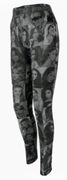 Legginsy damskie imitacja jeansu z twarzami
