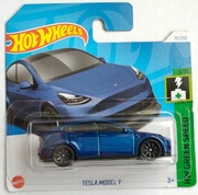 HOT WHEELS TESLA MODEL Y niebieska HTB80 HW Green Speed 2024