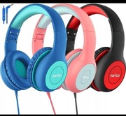 EarFun Zestaw 3 słuchawek dla dzieci z kablem, ogranicznik głośności 85dB