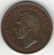 142 Wielka Brytania 1/2 pensa half penny 1940