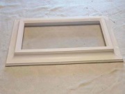 Rama, Ramka : obraz, lustro, fotografia, drewno, lakier biała, 51,5x31,5 cm