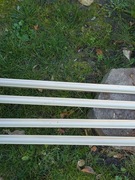 stalowe profile boczne, uchwyty do drzwi przesuwnych 