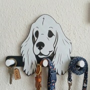 Wieszak na klucze obrożę klucze smycz itd. Cocker Spaniel.