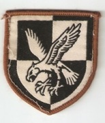 Naszywka 5 Brygady Spadochronowej z Anglii na mundur polowy.