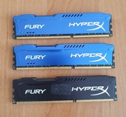 Pamięć RAM DDR3 24GB Kingston Fury 1600MHz CL10 (3x8GB) 