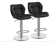Krzesła Hokery Zestaw 2szt  nowoczesnych stołków barowych, kuchennych fotel