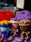 Róże wyszydełkowane