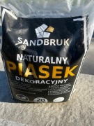 Suchy Biały Piasek Kwarcowy Fuga Zasypka Do Kostki Brukowej 0,1-0,5mm 20 kg