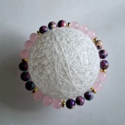 Bransoletka Amulet Miłości z różowy kwarc – talizman miłości i spokoju