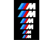 Naklejka 6szt Znaczek BMW Emblemat Zaciski 3 rozmiary Mpower Performance