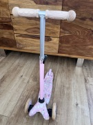 Hulajnoga balansowa różowa Telforceone pink wys. 53 - 71cm dla dziewczynki