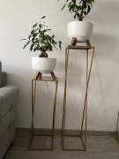 Kwietniki złote glamour konsola