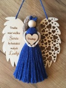 Upominek dla nauczyciela aniołek na dzień nauczyciela makrama