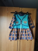 Sukienka dziecięca turkusowa rozmiar 122