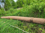 Rura przepustowa dwuwarstwowa, średnica 40 cm.
