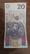 20ZŁ BANKNOT DATA URODZENIA 