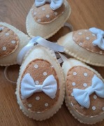Easter wielkanocna pisanka zawieszka kokardki groszki Wielkanoc jajko