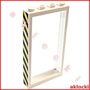 LEGO 60596pb01L RAMA 1x4x6 naklejka z 3182