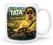 Smieszny prezent dla taty kierowcy taksowki kubek taksowkarza uber bolt tax