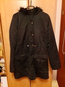 Czarna kurtka parka jesienno-wiosenna H&M 40 L