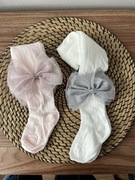 Rajstopy z kokardką Azurkowe wiosenne 2-3 latka