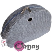 Niebieski organizer do Obag MOON LIGHT plecionka szary lazur wkład OMAY