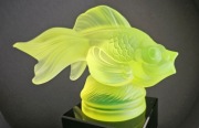 Figurka Ryba URAN  art deco bohemia glass ZOBACZ TO!