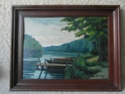 obraz olejny w ramie