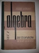 ALGEBRA DLA TECHNIKÓW PRZEMYSŁOWYCH