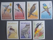 NIKARAGUA** - Mi 2637-2643- ptaki - kat. 7€.
