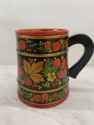 Kufel kubek Chochłoma 