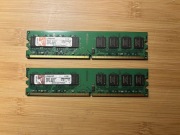 Pamięci RAM DDR2 667MHz Kingston 4GB (2x2GB), sprawne, używane.