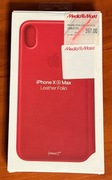 Etui Apple iPhone XS Max Leather Folio Product Red MRX32ZM/A