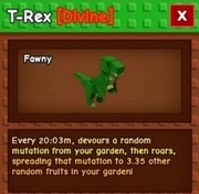 GROW A GARDEN - T-REX