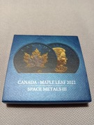 CANADA MAPLE LEAF 2022r Space Metals III 1 Oz
