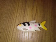 Ryba gumowa rybka figurka zabawka 7cm PRL vintage 