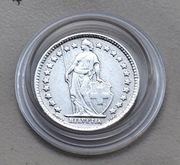 Szwajcaria 1/2 Franka 1944 r srebro 