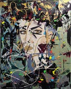 Zachowaj czujność obraz ręcznie malowany 40x50 cm