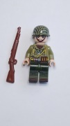5 Figurek żołnierzy amerykańskich z broniami WW2 kompatybilne z Lego, Cobi